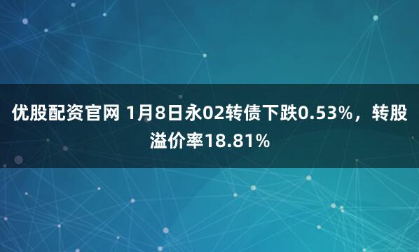 优股配资官网 1月8日永02转债下跌0.53%，转股溢价率18.81%
